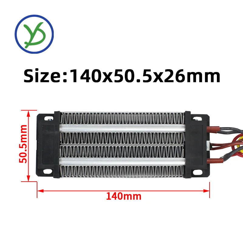 110V 500W AC DC Insulated Thermostatic PTC ceramic air heater PTC heating element Electric heater 96A2 140*50.5*26