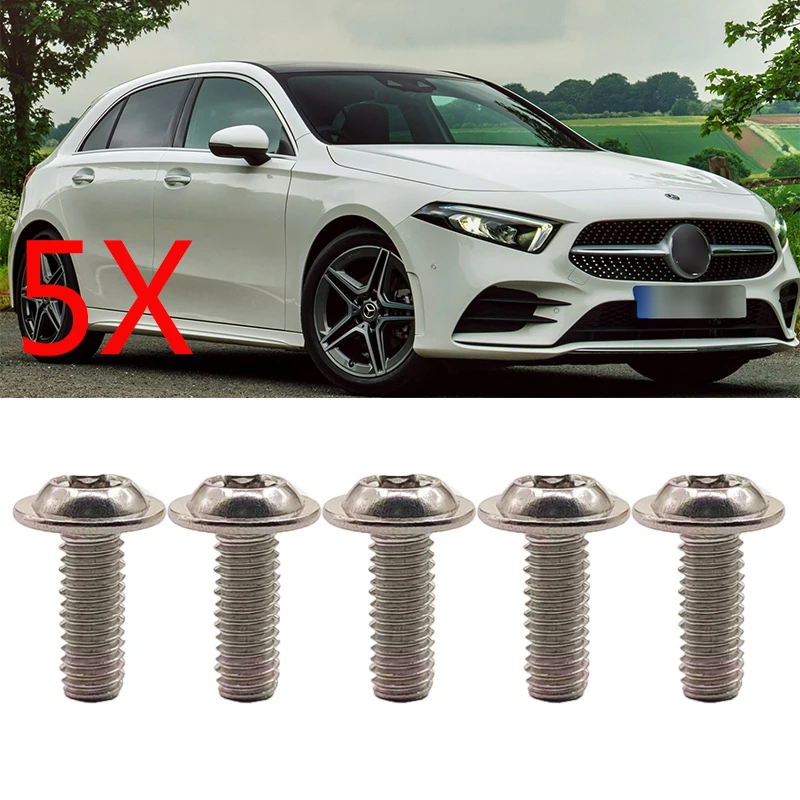 5X Torx Screws For Mercedes Benz Metal Bolt M6x16mm N000000001476 Car Parts Automotive Parts Car Replacement Fastener