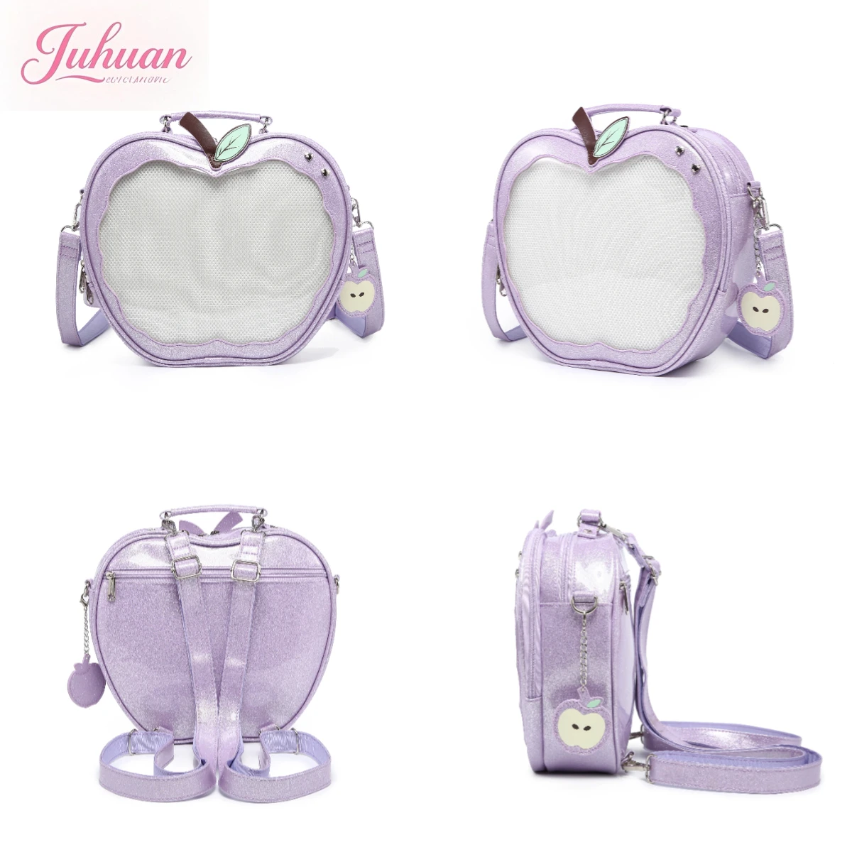 حقيبة مدرسية أصلية متخصصة Crossbady Mochilas Mujer حقائب يد نسائية شفافة حقيبة ظهر لطيفة حلوة أبل Ita Mochila للفتيات #2