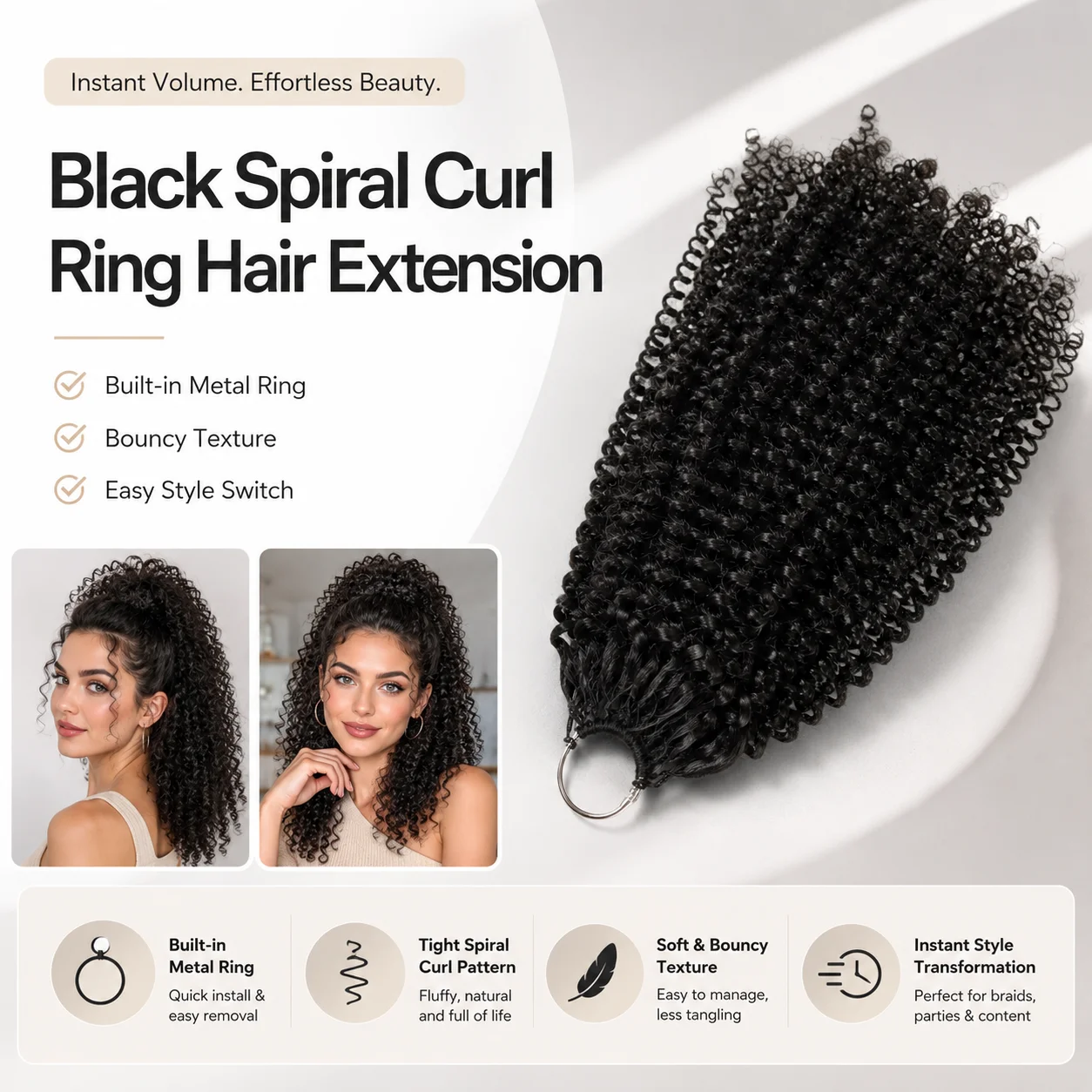 BEEOS Pre-Separated Feather Crochet 100% Human Hair Extensions Feather Crochet Pre-Separated Hnprocessed Hair DC BC KC Extension