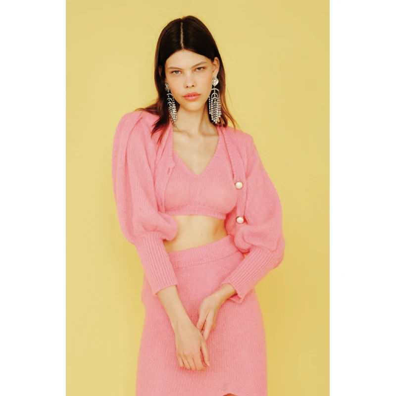 

Жилет Boldini, осенне-зимняя новинка, вязаный, на бретелях, ручной работы, модный, для повседневной носки, приталенный, однотонный, 50% камаре