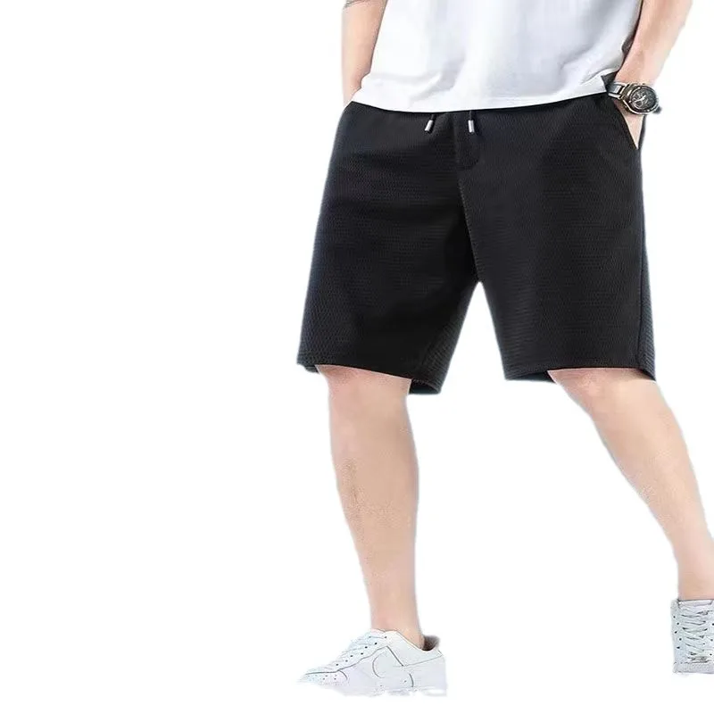 Shorts for men Summer Ice screen eye quarter pants Quick dry Breathable loose shorts for men sports casual big shorts for men