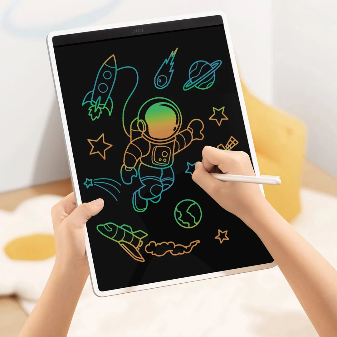 Imagem -03 - Xiaomi Mijia Lcd Blackboard Cor Versão 10 13.5 Polegada Colorida Escrita sem Poeira e Tinta Desenhar Estudo Placa de Mensagem para Crianças