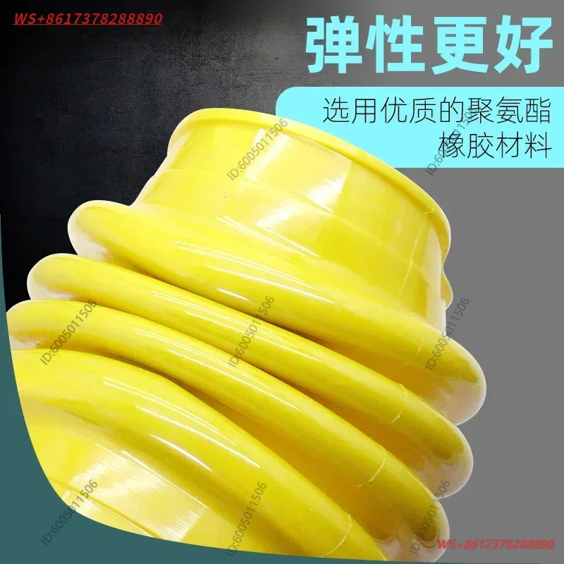 electric rammer rubber sleeve thickened dust cover protective cover folding box, telescopic leather case impact rammer