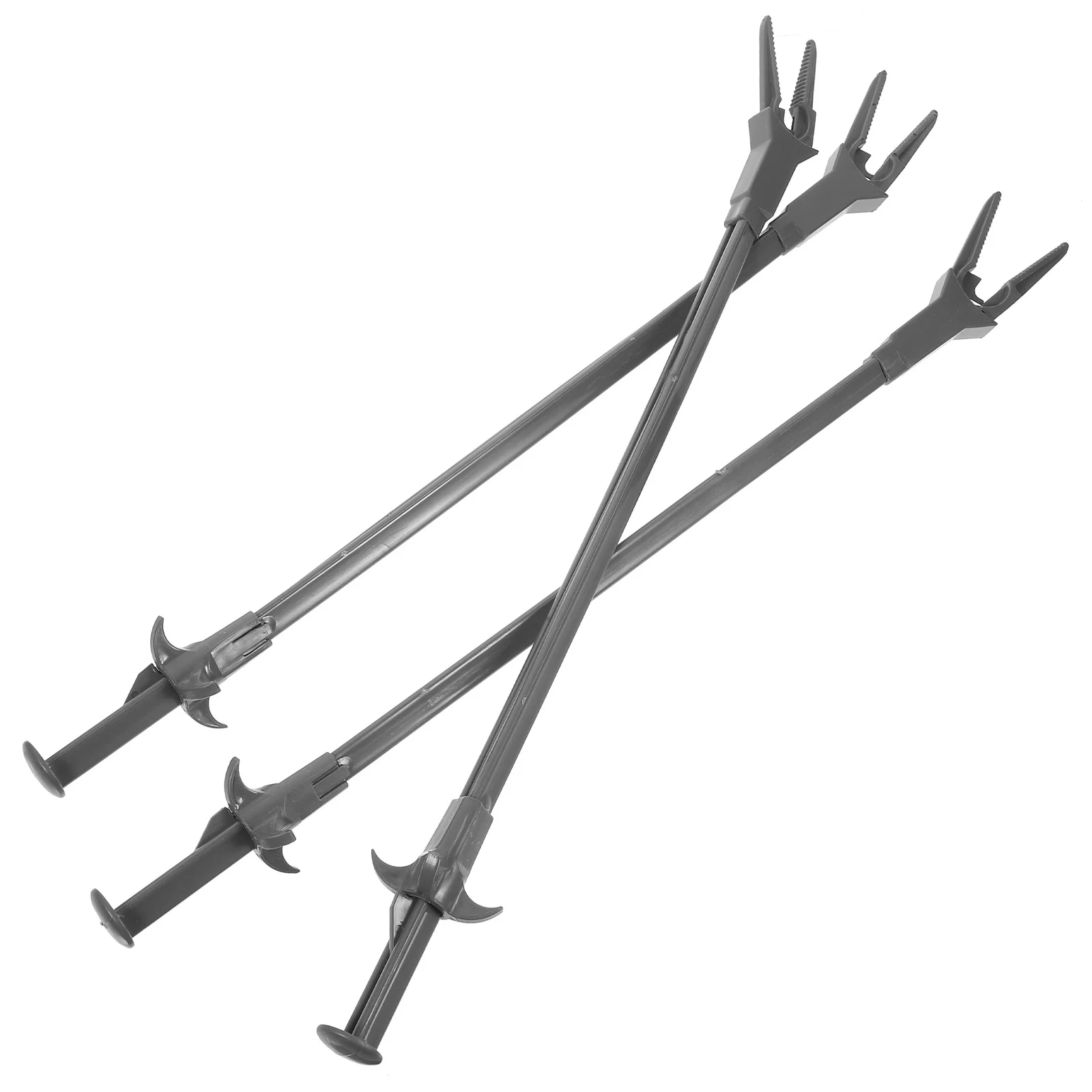 

3 Pcs Tweezers Aquatic Planting Clip Professional Feeding Tongs Plastic Aquarium Fish Tank Accessory Terrarium Tools Grey