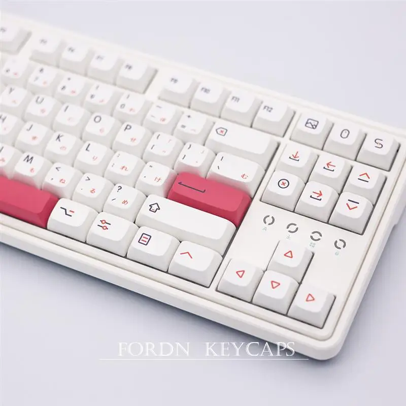 Fendai 118 Keys XDA Profile PBT Keycaps DYE-SUB Personalized Japanese Keyboard Keycaps for Mechanical Keyboard Custom Key caps