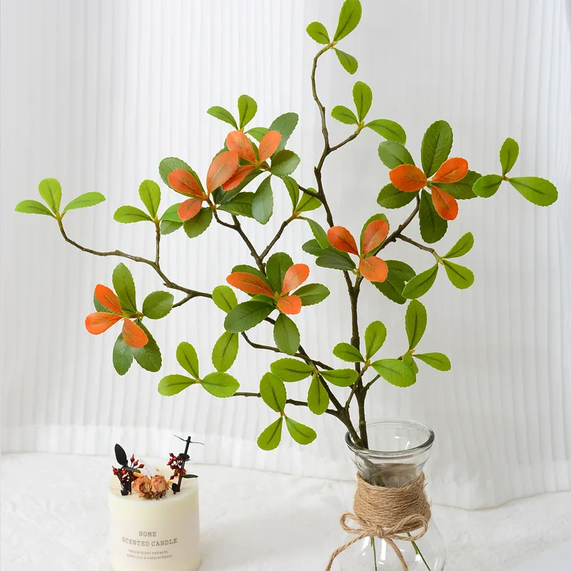 

2pc Island Spring Flowers Artificial Flowers And Green Planting Indoor Landscape Room Floor Ornaments Japanese Wing Clock Hor