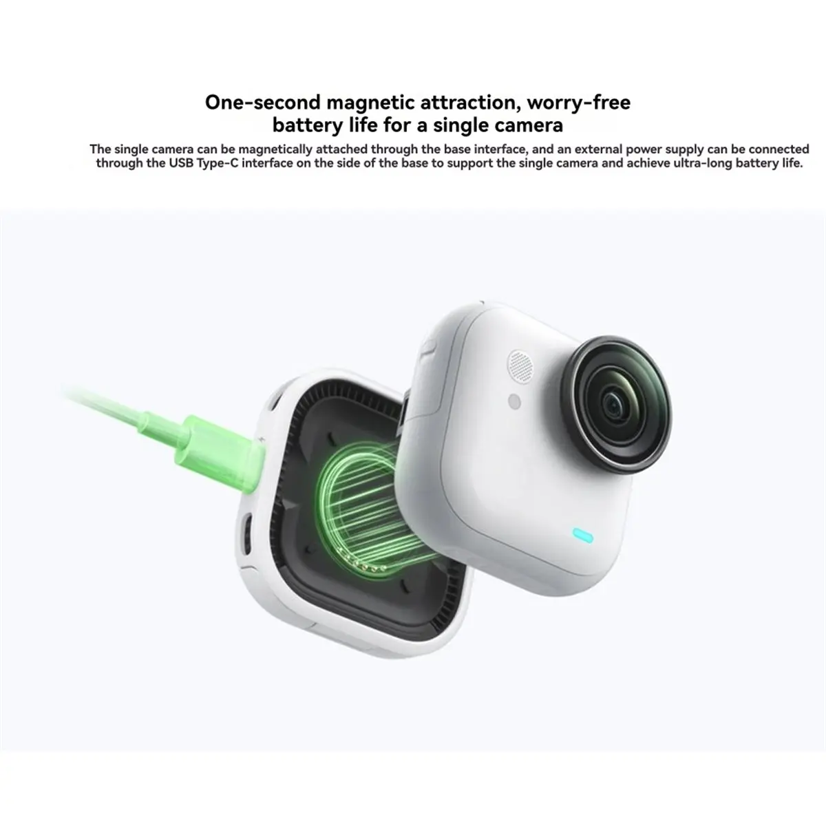 Punctual- For Insta360 GO Ultra Standalone Camera Charging Dock Essential Action Camera Accessory