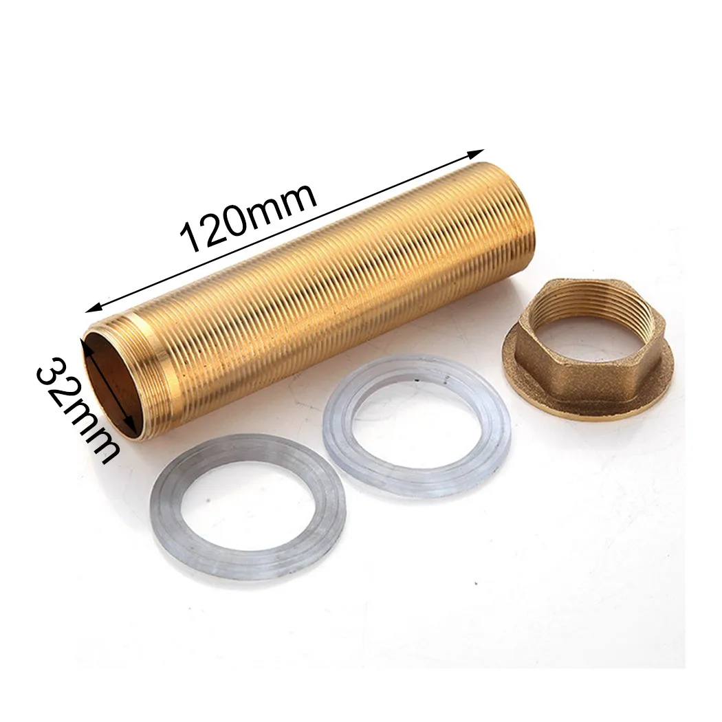 Threaded Brass Tube Nut Installation Parts, Kitchen Basin Mixer Tap Repair Fitting Kit, Materials for Long Lasting Performance