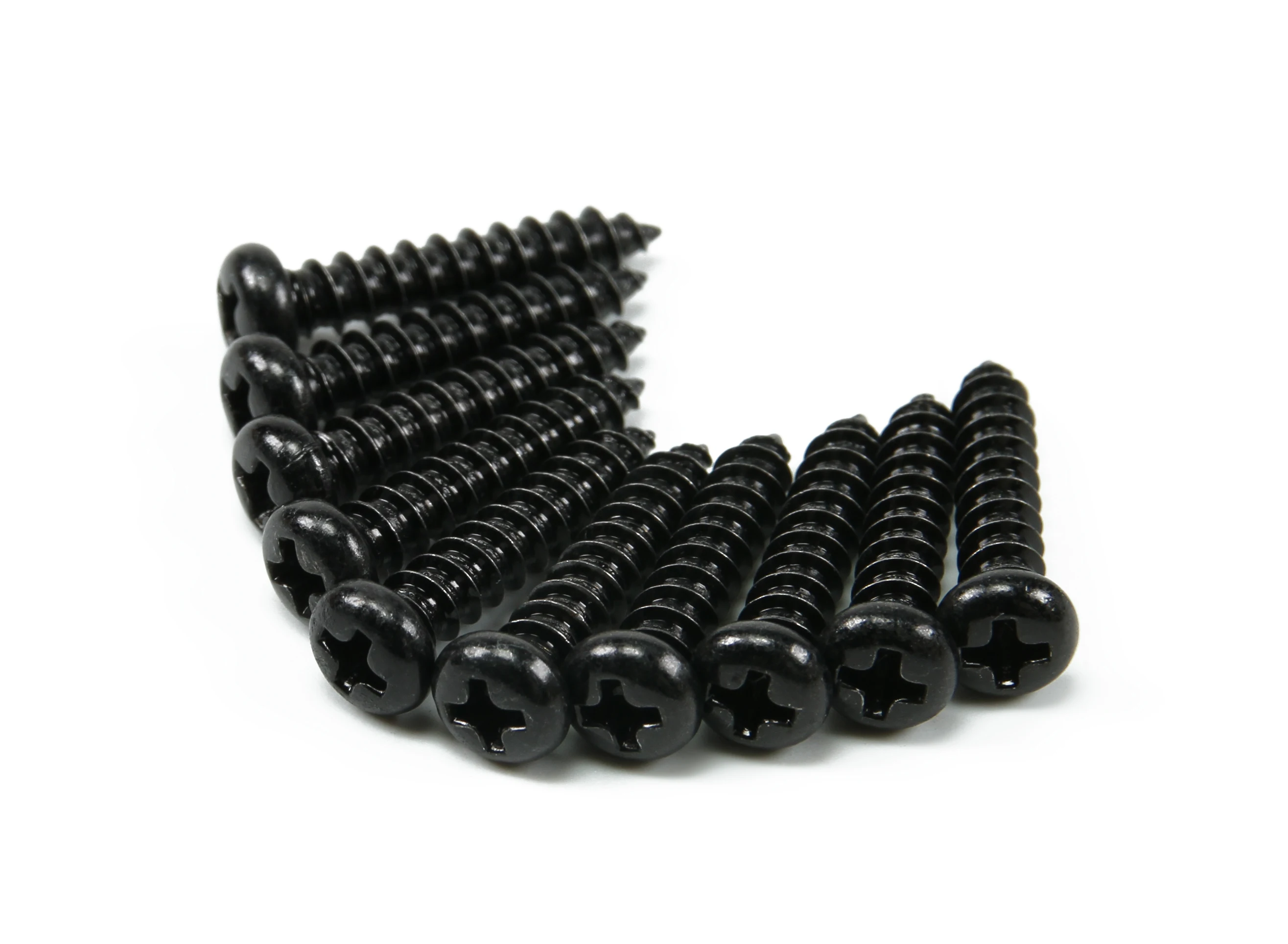 Screw Round Head Phillips M4x20mm Self Tapping Steel Black (10pcs)