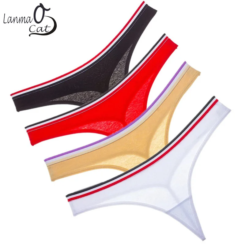 Sexy G String Panty Women Custom Design Print Logo Picture G String Underwear Female Cotton DIY Panty