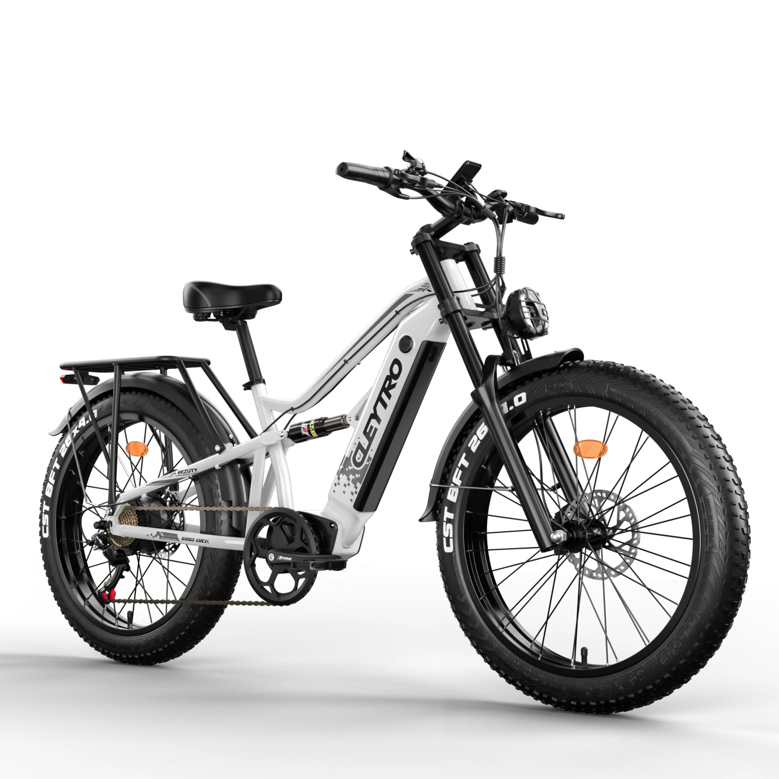 Image of Cleytro Erwachsenen-E-Bike, 26-Zoll-Offroad-Reifen, 750W Motor, 48V 18Ah Batterie, Vollfederung, Reichweite 45-90 km
