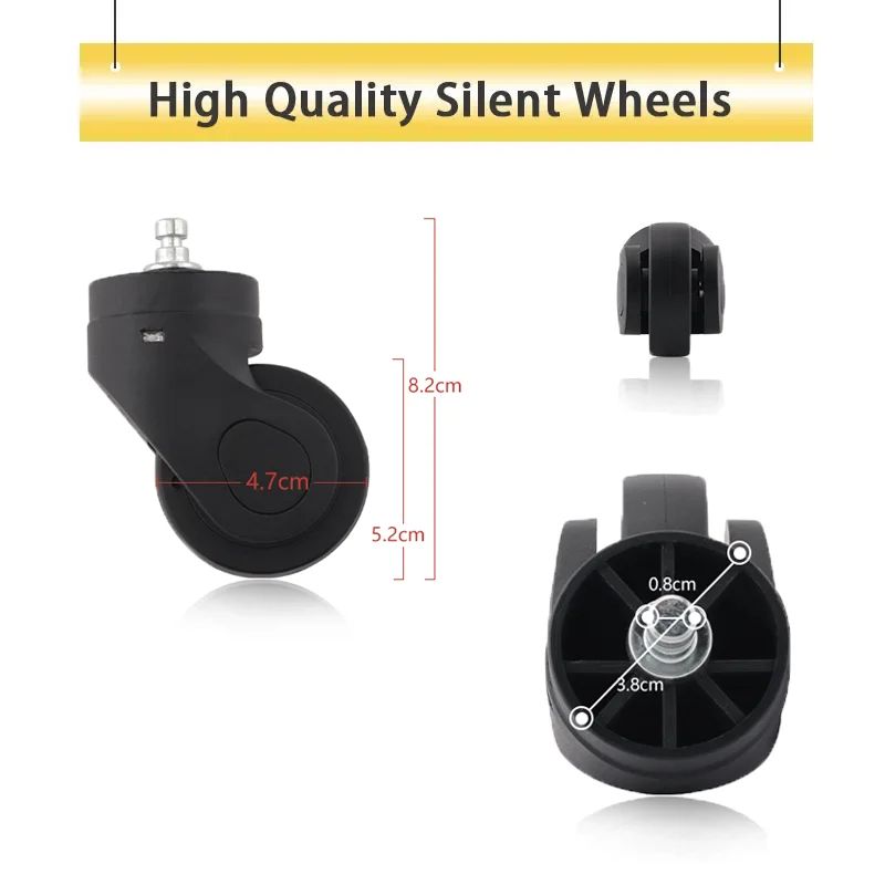 

Suitcase Pulley Cloth Box Repair Trolley Universal Wheel Trolley Box Wheel Silent Wheel Maintenance Roller