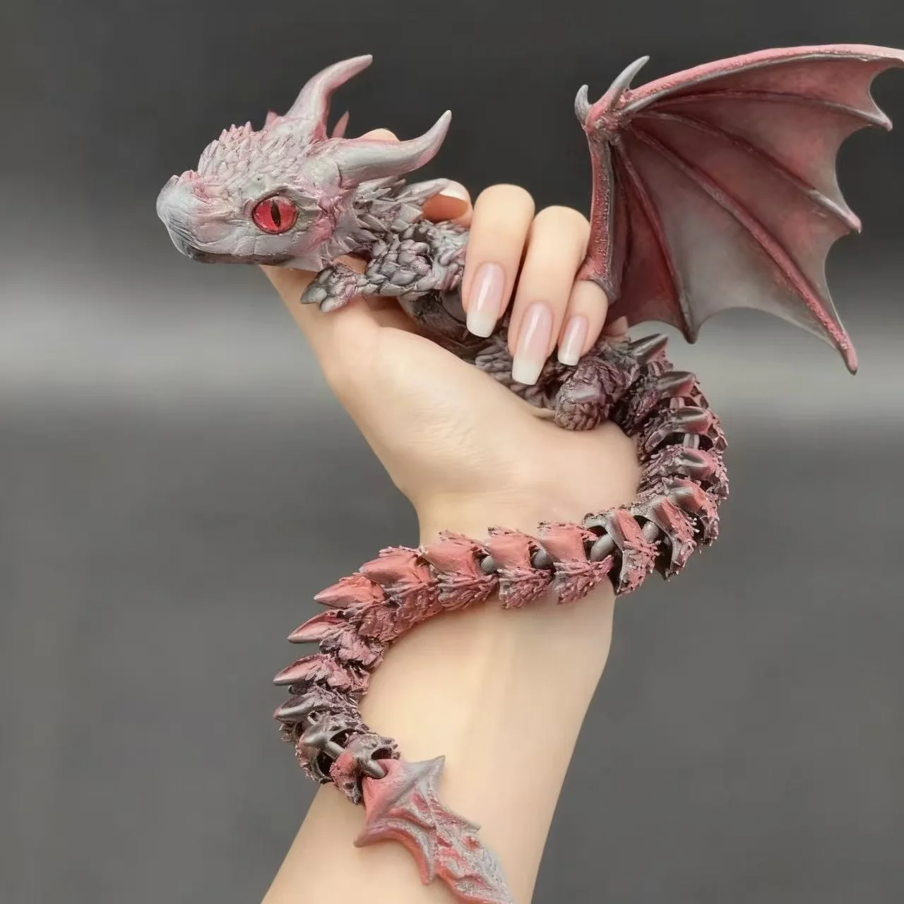 Hot 3D Printed Wyvern Dragon with Wings Simulation Model Gift Articulated Dragons Fidget Dragons Desktop Ornaments Birthday Gift