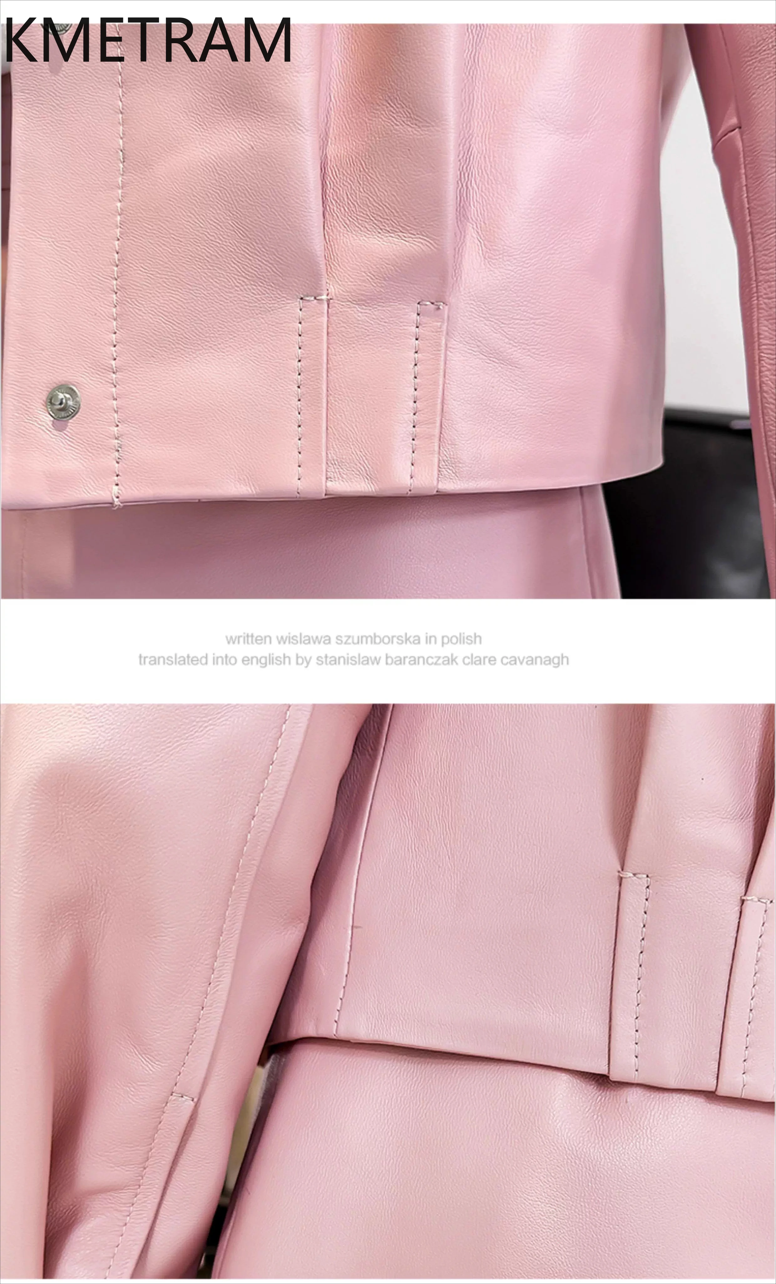 Real Top Layer of Sheepskin Jackets Woman Genuine Leather Jacket and Skirt Fashion Suit Women Fall Clothes 2025 дубленка женская