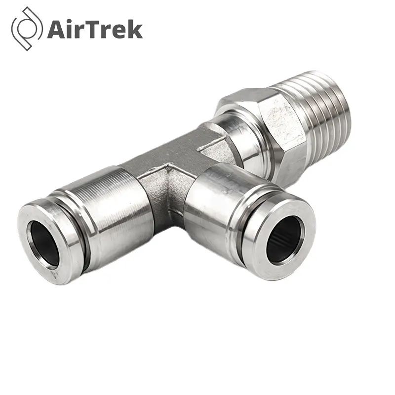 304 الفولاذ المقاوم للصدأ تركيب خرطوم هوائي PB PD PX موصل أنبوب الهواء 1/8 1/4 3/8 1/2 BSP تركيبات أنابيب الإفراج السريع