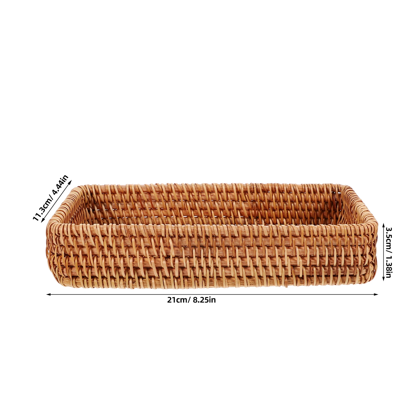

Natural Rattan Woven Storage Baskets Small Snack Flower Garden Portable Picnic Bread Organizer Fruit Berry Sundries Container