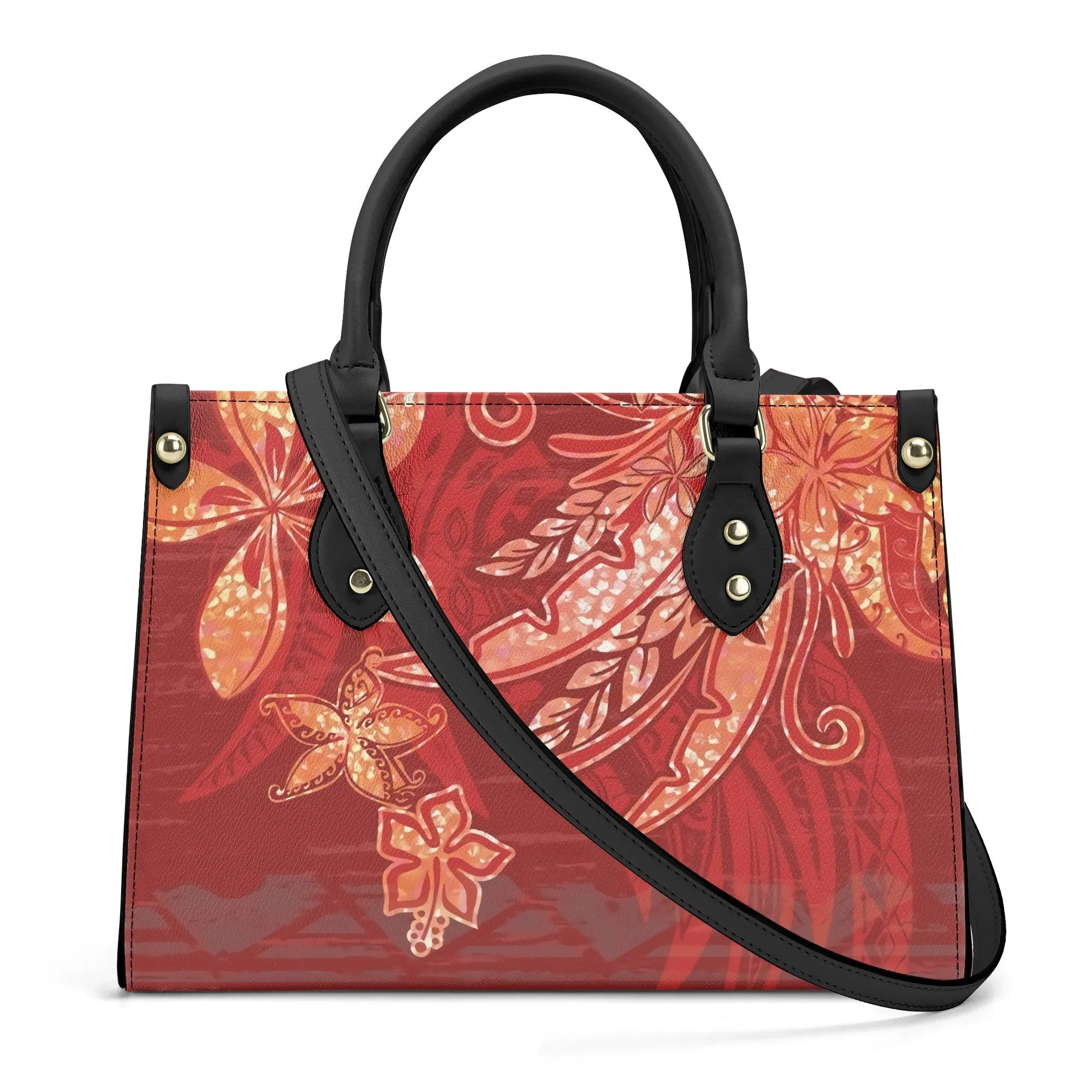 

Samoan Pacific Island Tribal Ethnic Print Custom Polynesian Women'S Handbag Crossbody Bag Tote Bag Large Capacity Storage Bag