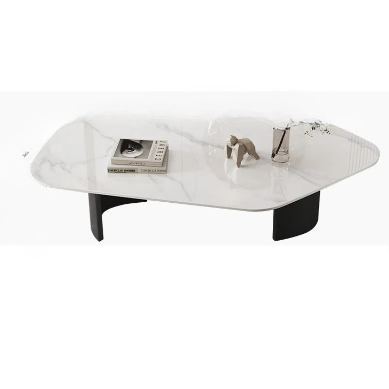 

Special-shaped rock slab coffee table, living room home light luxury simple rental room coffee table
