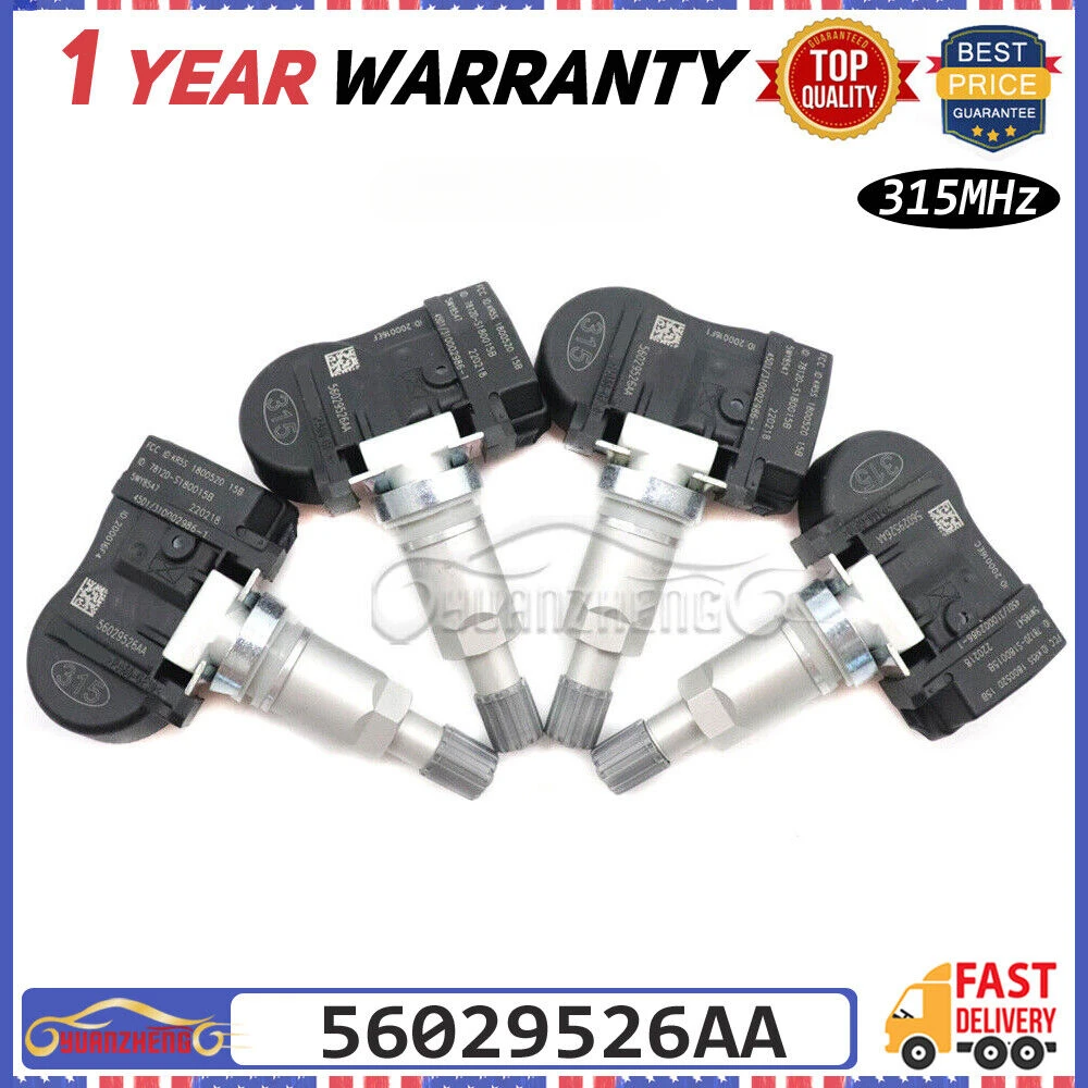 56029526 AA TPMS Reifendruckkontrollsensor für JEEP GRAND CHEROKEE für CHRYSLER 300 SEBRING RAM DODGE LADEGERÄT 315 MHz