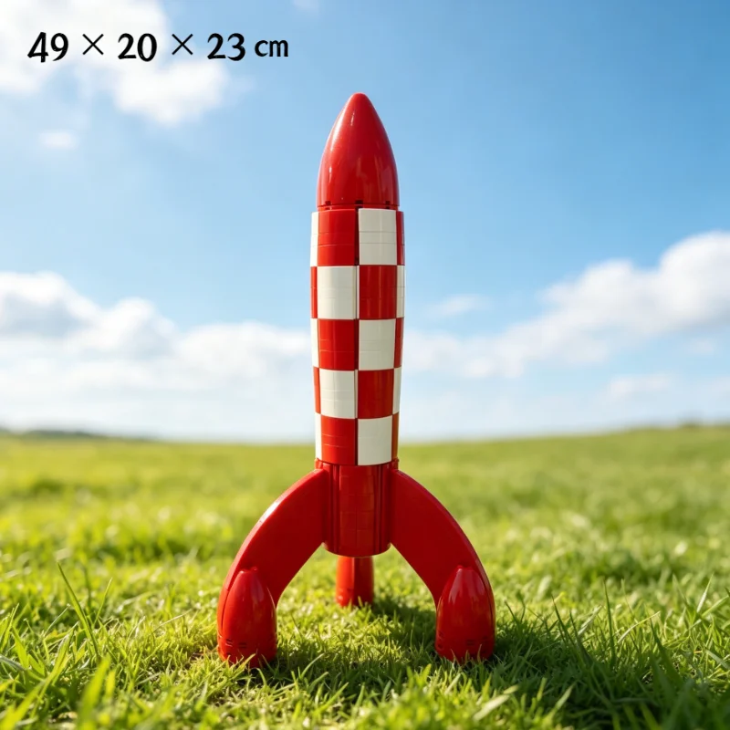 In Stock 1283PCS Creative Ideas Moon Assemble Model Rocket Building Blocks DIY Toys for Friends Birthday Christmas Gifts view 5