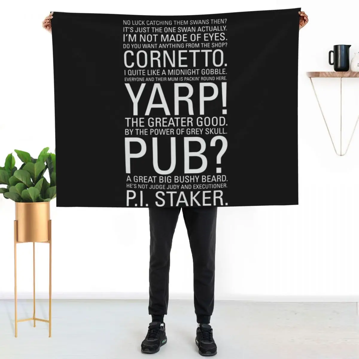 

Hot Fuzz Quotes Essential Throw Blanket Cozy Light Blanket for Travel Camping Picnic