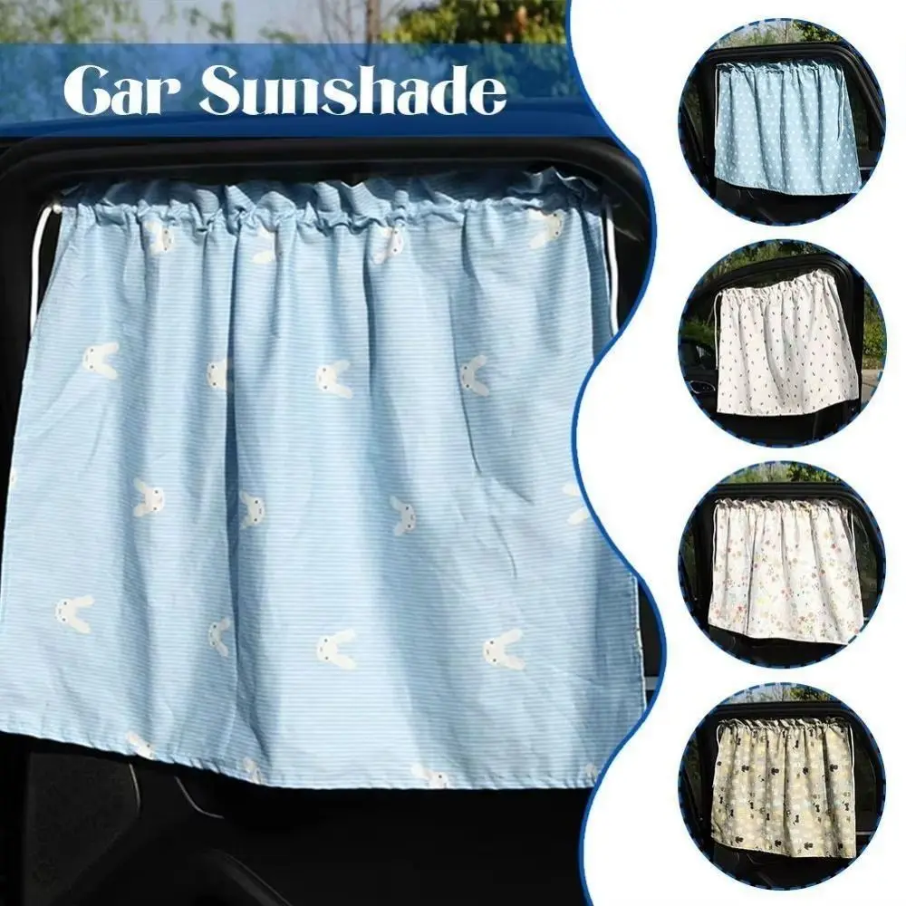 الإبداعية شفط كأس ستائر السيارة لطيف الكرتون الأشعة فوق البنفسجية حماية ظلة الستار الحيوان/الأزهار انزلاق نافذة السيارة غطاء النافذة الجانبية