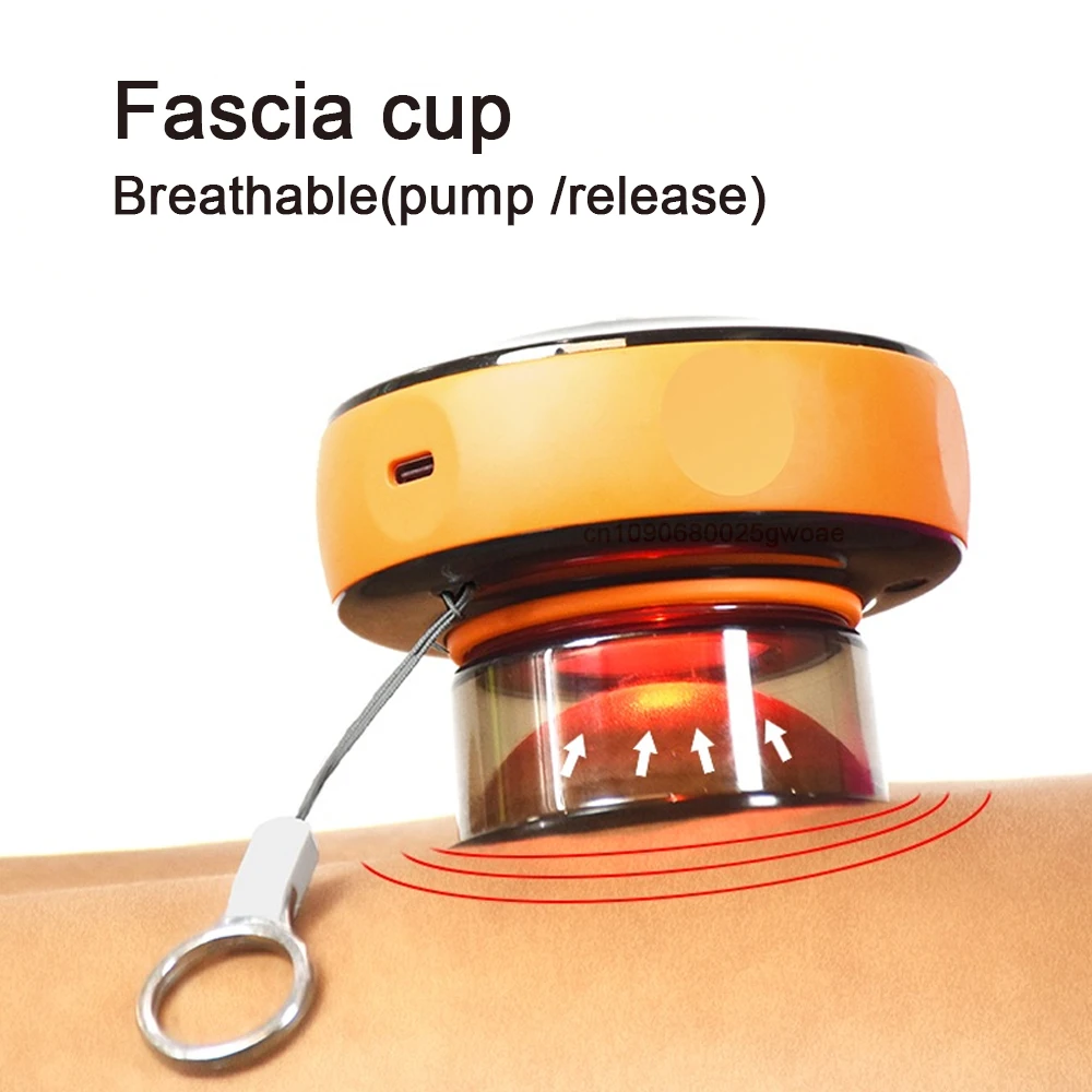 

Electric Fascia Massage Cup Breathable Muscle Suction Cup Body Contouring Anti Cellulite Body Massager Fitness Guasha Scraping