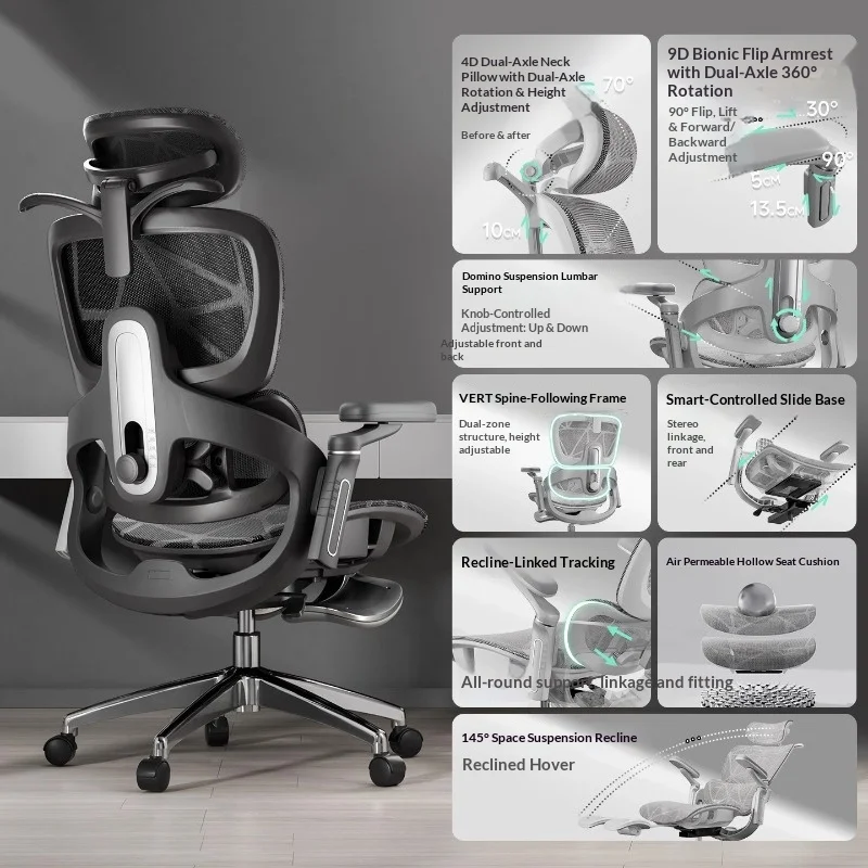 Silla Sihoo, sillas De ordenador para sala De estar, montaje De Pc, silla para juegos, escritorio barato, reposapiés, Chaise Bureau De Travail, sillones reclinables Kanu