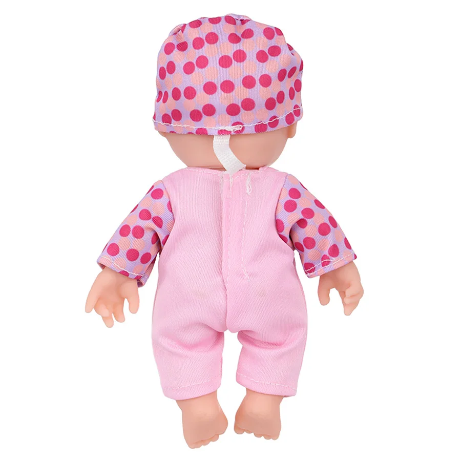 Poupées bébé Reborn en vinyle imperméable, 6.5 pouces/16,5 cm, avec vêtements, poupées réalistes, jouet pour enfants, cadeau