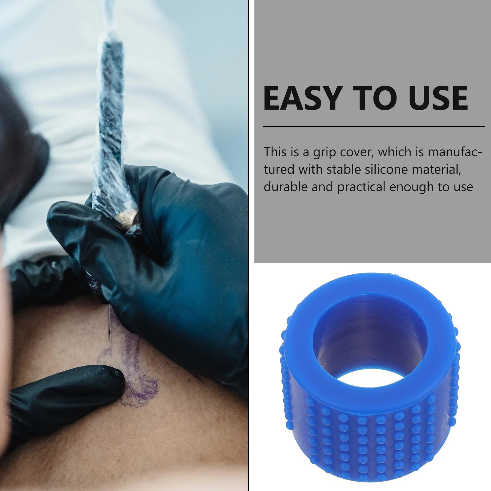 

Sturdy Handle Protective Sleeve for Handles Silicone Tattoo Grip Cover Shock-proof Wrap
