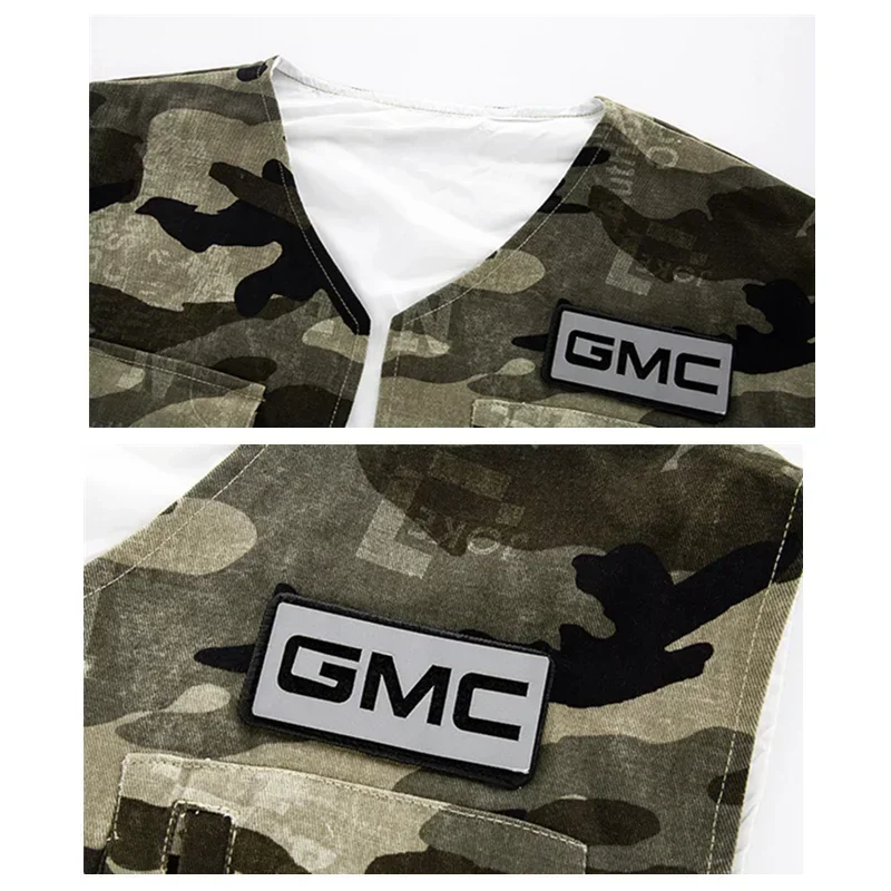 HN8 ボーイズストリートガールズヒップホップ迷彩ベストカーゴパンツ子供ミリタリージョガーストリートダンス子供衣装ティーンファッショ)4Dc