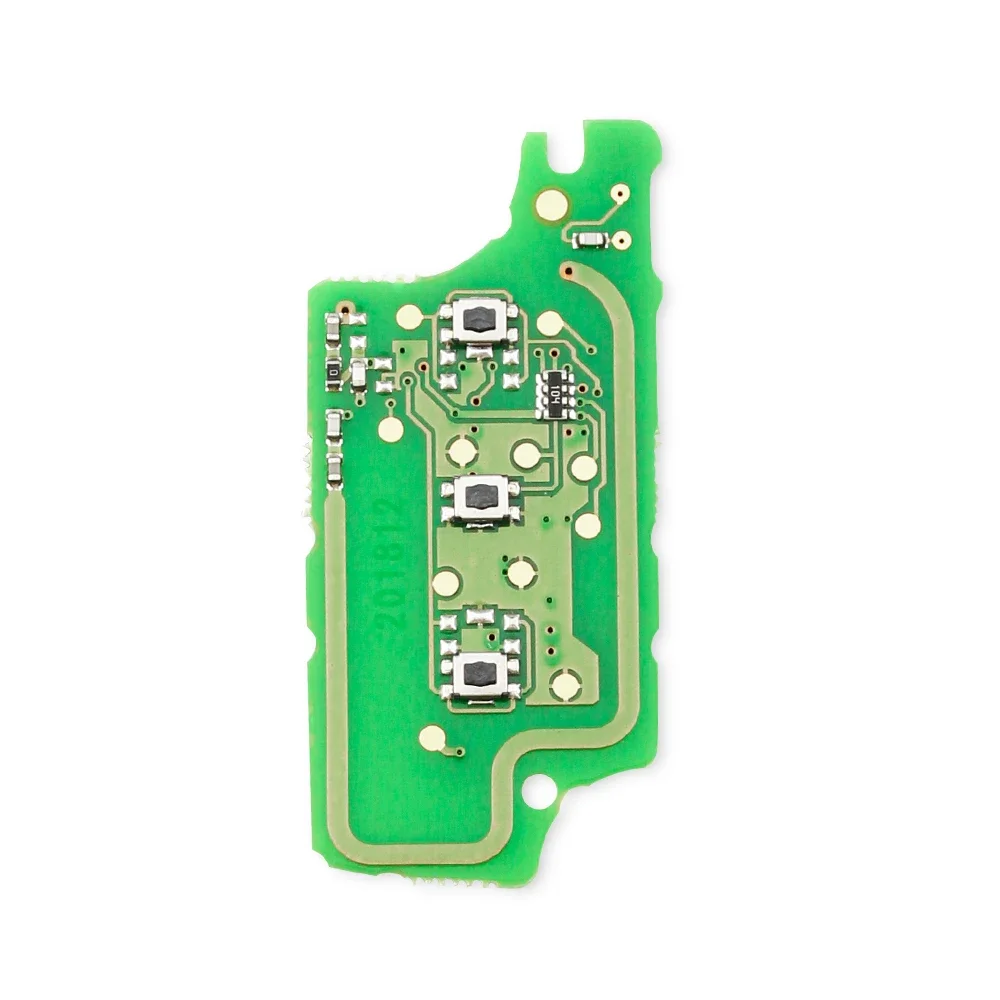 KEYYOU For Peugeot 207 208 307 308 408 Partner For CITROEN C2 C3 C4 C5 ASK/FSK Remote Key Electronic Circuit Board 2/3 Button