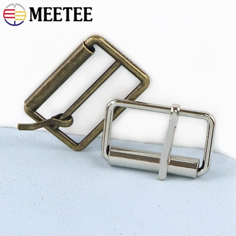 

5Pcs 20-50mm Metal Pin Buckle for Bag Strap Waistbanf Adjust Tri-glide Slider Pet Collar Webbing Hook Clasp DIY Bags Accessories