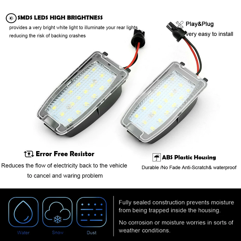 تحت الجانب مرآة LED البركة DRL ضوء لفولفو XC90 XC70 V70 S80 S60 لاند روفر رينج روفر سبورت L320 ديسكفري فريلاندر #6