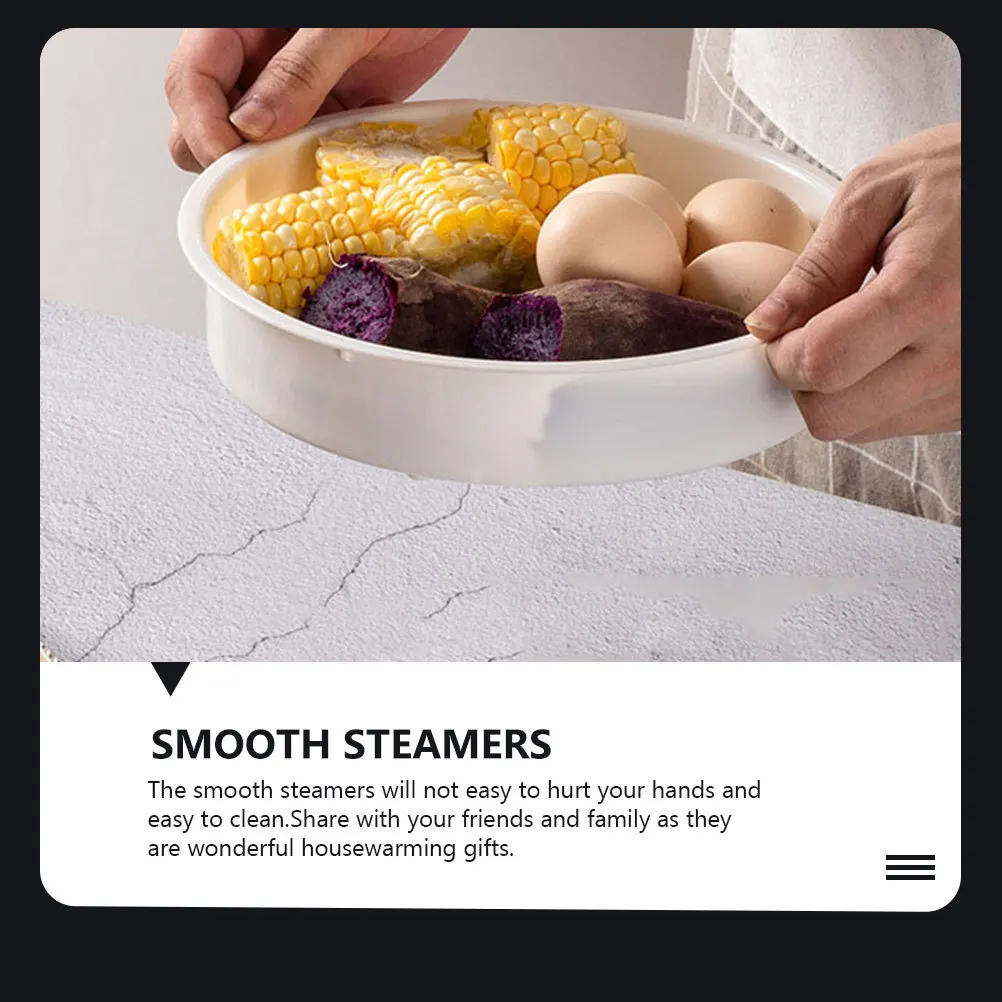 

2pcs Plastic Steamers For Food Steamer Baskets Kitchen Cooking Gadgets Multi-Functional Household Steam Cookware Thickened