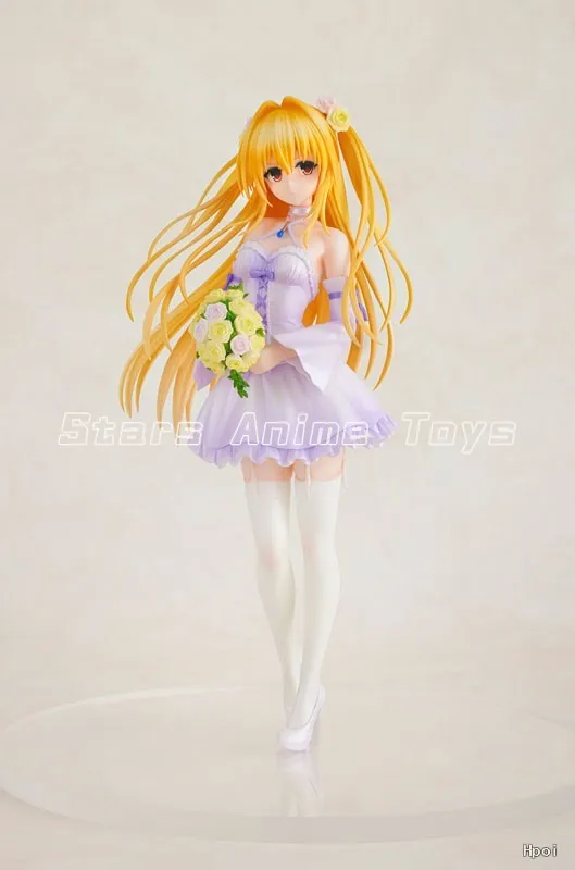 오리지널 카도카와 CAworks To Love-Ru 다크니스 골든 다크니스 웨딩 드레스 1/7 애니메이션 피규어 모델 컬렉션 장난감