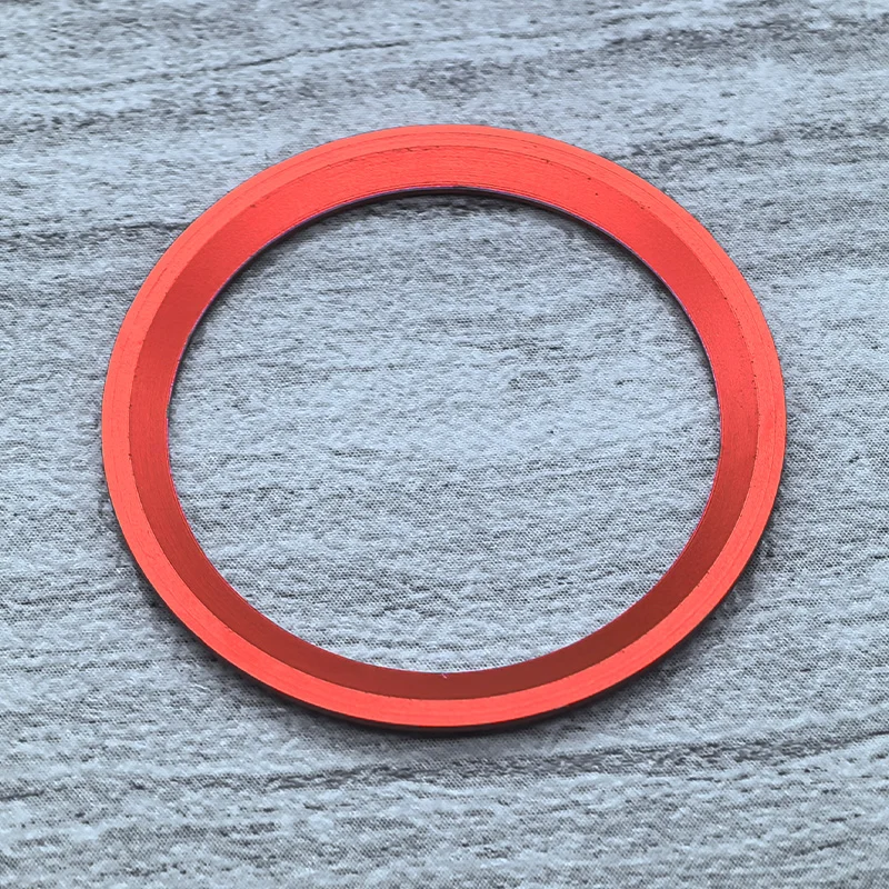 38mmx30.7 Anello di inserimento lunetta in alluminio curvo adatto per SKX007 SKX009 SUB Cassa dell'orologio NH35 NH36 Movimento Orologio Lunetta Anello Refit Parti