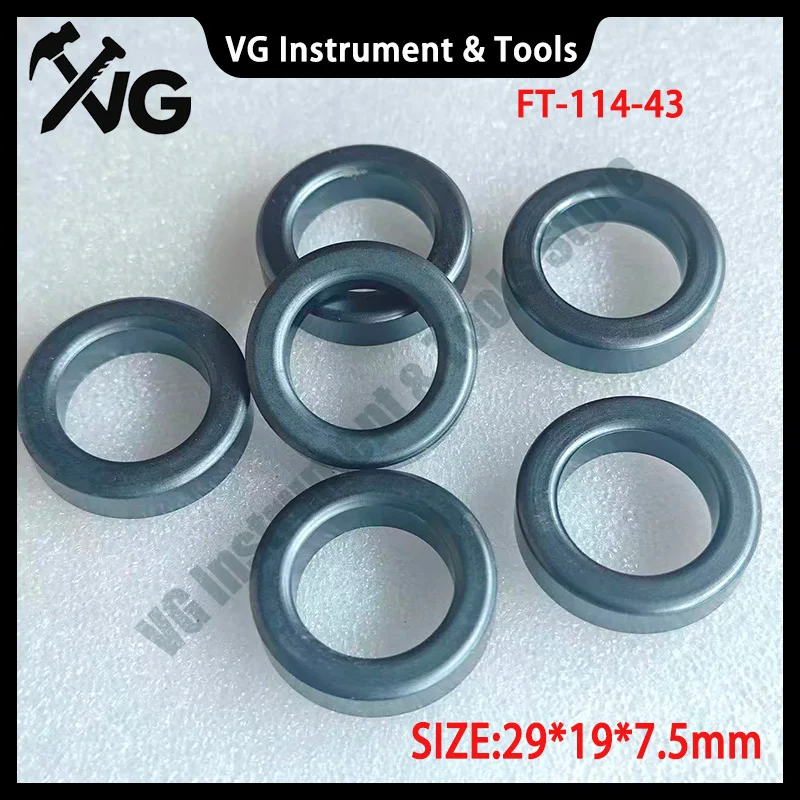 10PCS 850ui AL=510 American FT-114-43 Toroids Ferrite Core FT114-43 Radio Frequency RF OD*ID*HT:29*19*7.5mm RFC SWR Balun AG