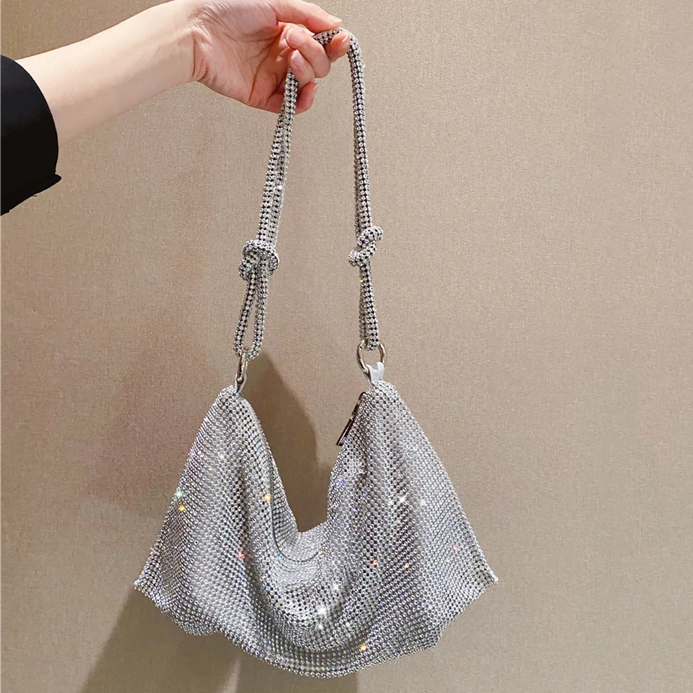 

Luxury Rhinestones Bag Women's Handbag Crystal Shiny Rhinestones Diamond Evening Bag Wedding Party Clutch Purse Shoulder Bags