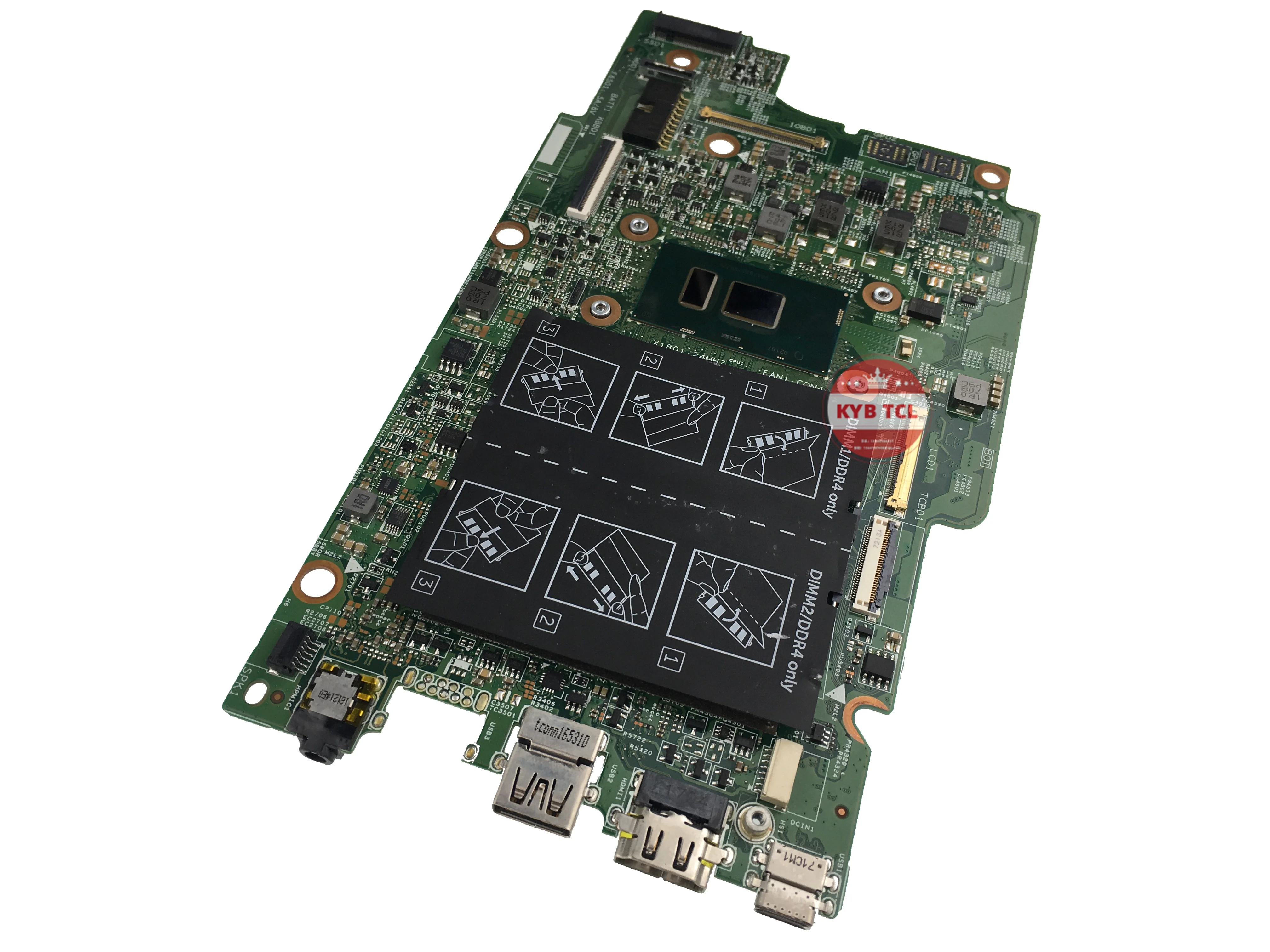 Imagem -04 - Placa-mãe Portátil para Dell Inspiron 17 7779 P30e 152641 Nx6fr Cn0nx6fr 0nx6fr I37100u i5 I7-7500u Cpu