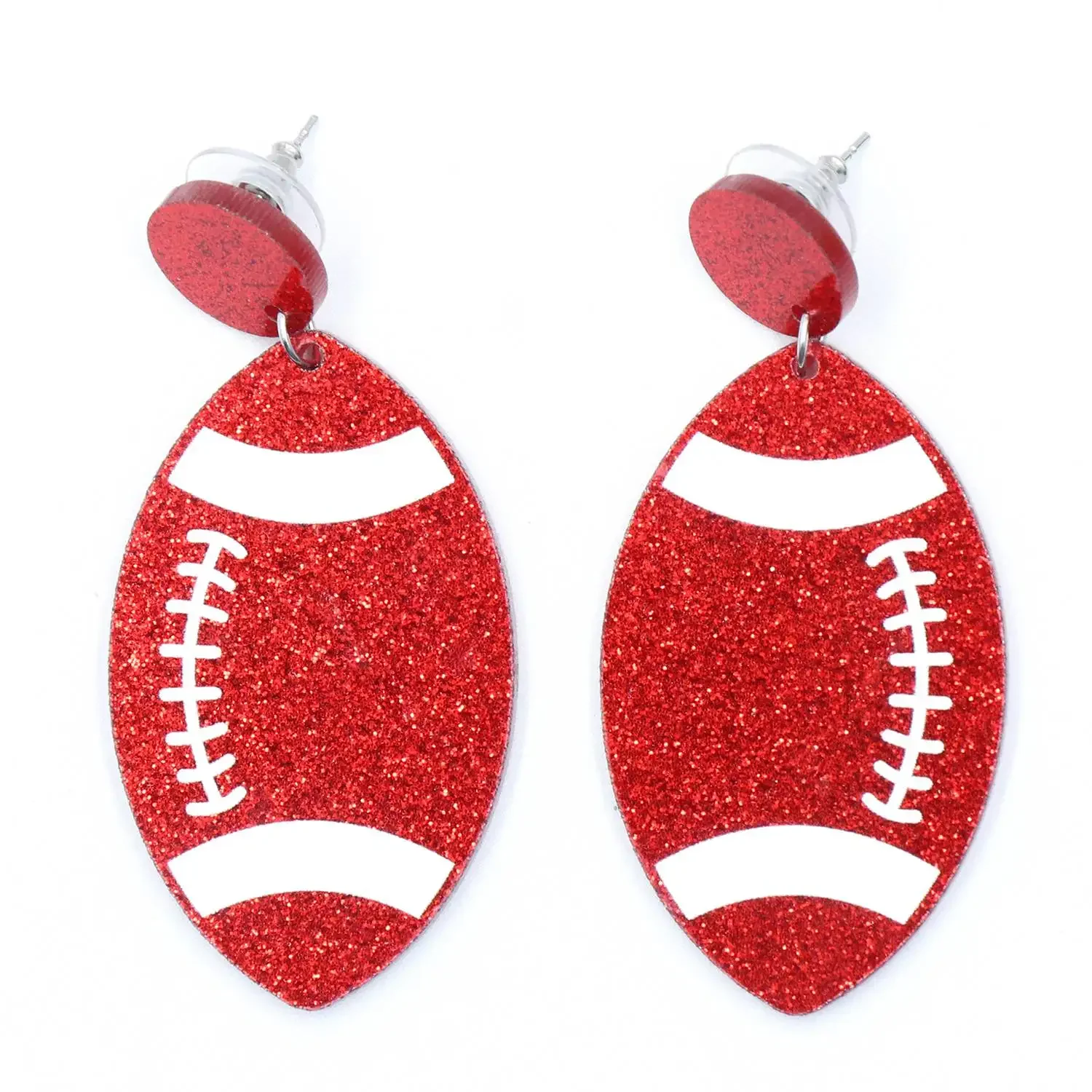 YYXER2506 Exquisite UV Printed Acrylic Drop Earrings Cute Rugby and Onion Design Laser Cut for Engagement