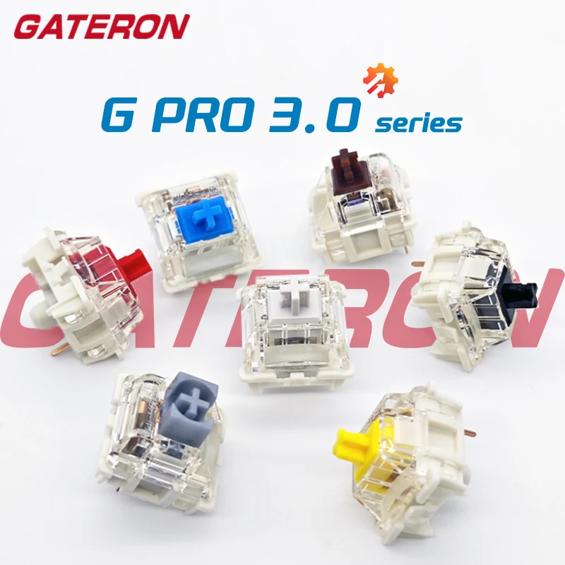 

GATERON G Pro V3 3.0 Pro Switch 3pin for Mechanical Keyboard Pre Lubed RGB Linear Tactile White Yellow Red Silver Brown MX Axis