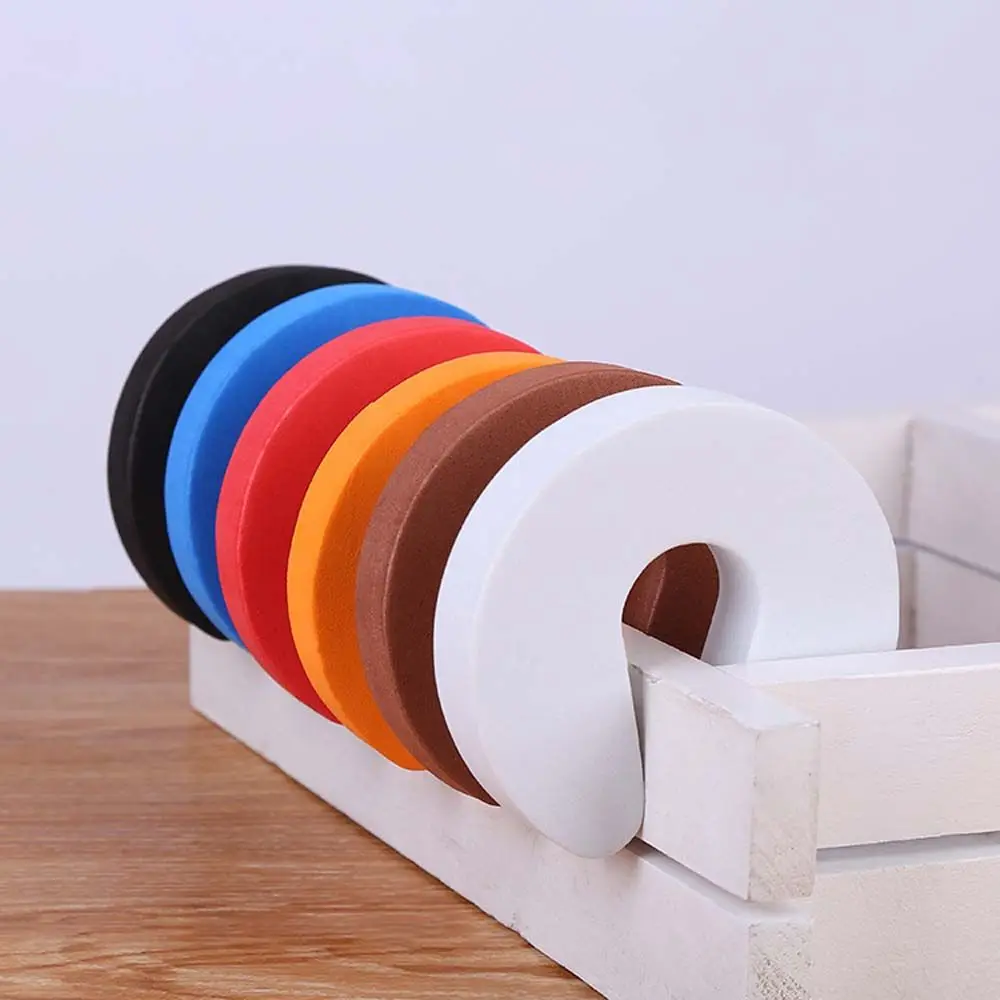5 PCS Durable  Baby Children EVA Security Door clamp Door Stops Stopper Clip Gate Stopper