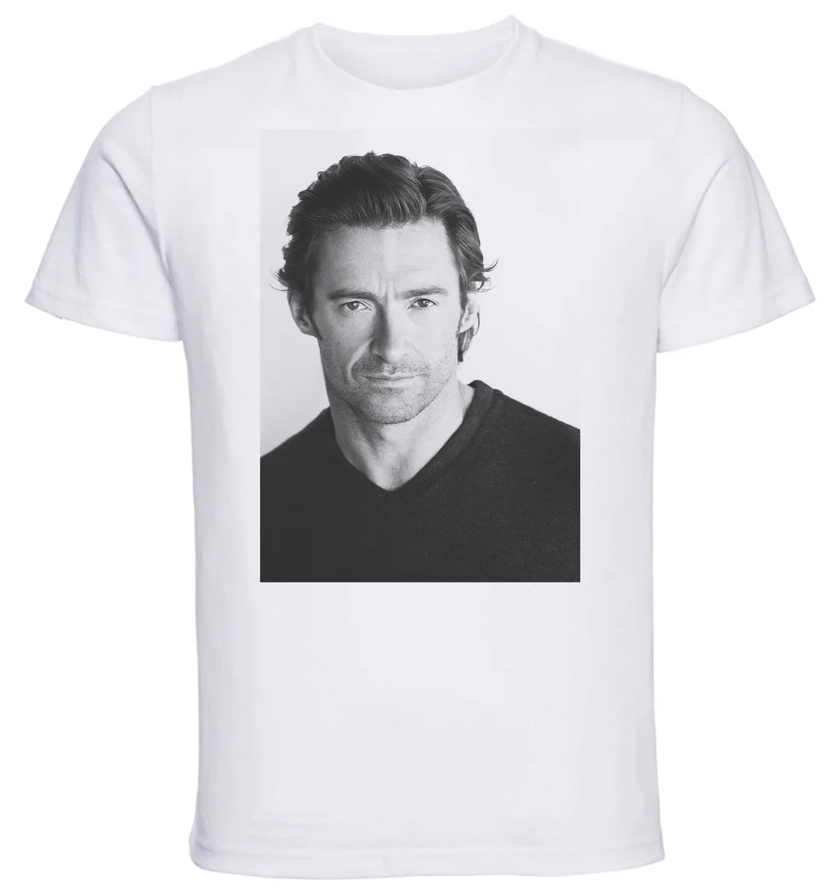 T-shirt Unisex - White - Actor Hugh Jackman