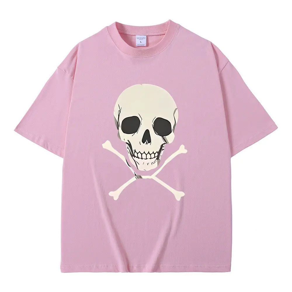 Anime Chainsaw Man Reze Skelett Gleicher Stil Bedrucktes T-Shirt für Männer und Frauen Lässige Übergroße T-Shirts Herren Vintage Streetwear Tees Tops – Detail 6