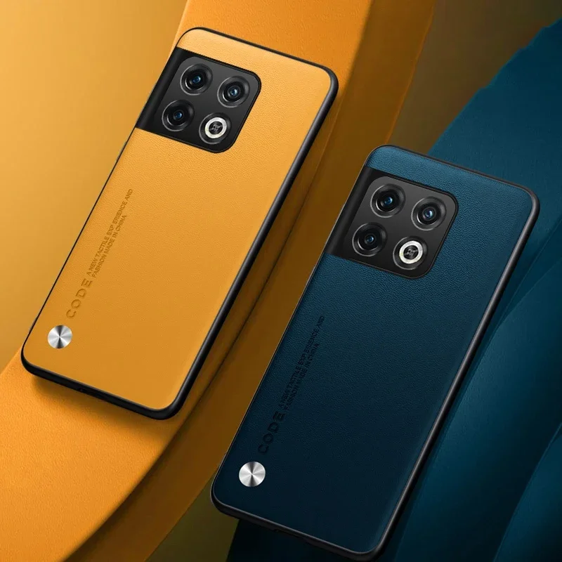 حافظة لهاتف OnePlus 10 Pro 10Pro حافظة هاتف جلدية فاخرة لهاتف One Plus 10 Pro 5G غطاء حماية من السيليكون غير اللامع مقاوم للصدمات
