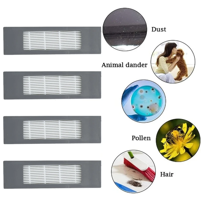 6 шт. набор вакуумных HEPA-фильтров для Ecovacs Deebot T8 T9, аксессуары для пылесоса, запасные части