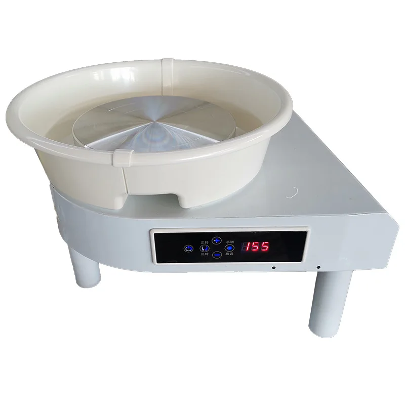 350W Electric Pottery Wheel Machine, 25CM LCD Display Touch Screen Pottery Throwing Ceramic Wheel Machine For Kids