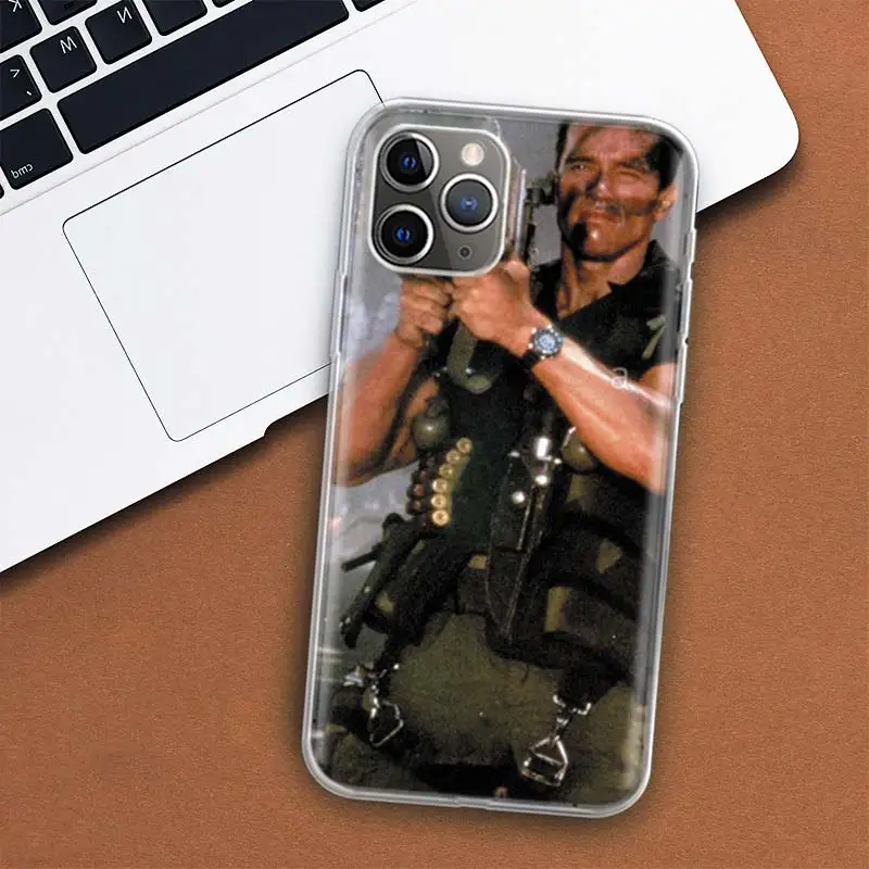 Custodia per telefono Terminator Schwarzenegger per Apple iPhone 11 12 13 15 Ultra 14 Pro 7 XR X XS Max 6S 8 Plus + Mini SE Print